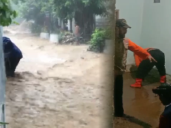 Detik-detik Kudus Diterjang Banjir Bandang, 2 Rumah Ambruk