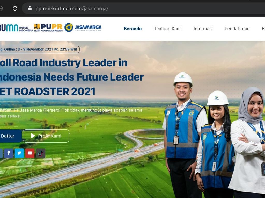 Lowongan Kerja Jasa Marga untuk Lulusan S1, Buruan Daftar! Lowongan Kerja Jasa Marga untuk Lulusan S1, Buruan Daftar!