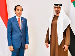 Tiba di Istana Al-Shatie, Jokowi Disambut Putra Mahkota Abu Dhabi