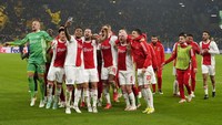 Kedua, Ajax Amsterdam. Seperti Liverpool, juara Belanda itu juga meraih 6 kemenangan di Grup C dan berperan besar dalam mendepak Borussia Dortmund ke Liga Europa. Foto: Martin Meissner/AP
