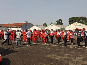 Gelar Apel Siaga Dampak La Nina, PMI Siap Bantu Saat Banjir-Longsor