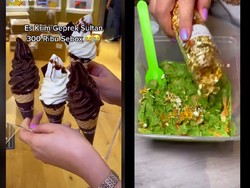 Wow! 5 Orang Ini Bikin Es Krim Geprek Level Sultan