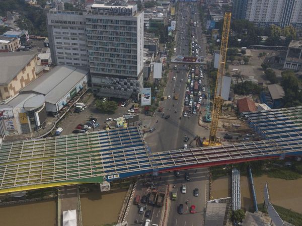 Penampakan Terkini Tol Becakayu Ruas Jakasampurna-Bekasi Timur