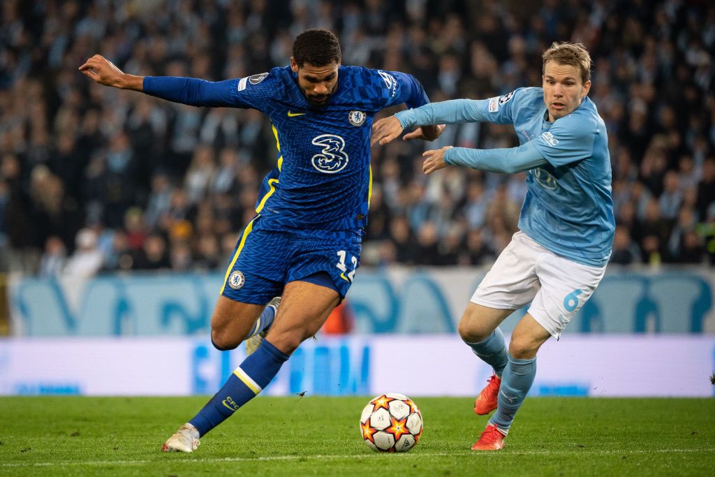 MALMO, SWEDEN - NOVEMBER 02: Ruben Loftus-Cheek of Chelsea during the UEFA Champions League group H match between Malmo FF and Chelsea FC at Eleda Stadium on November 2, 2021 in Malmo, Sweden. (Photo by David Lidstrom/Getty Images)