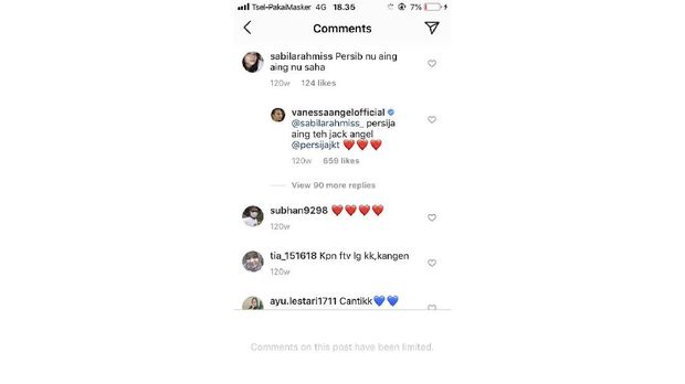 Vanessa Angel Pendukung Persija
