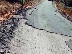Viral Jalan Rp 24 M di Sumut Baru Diperbaiki Sudah Rusak Lagi, Gubsu Emosi