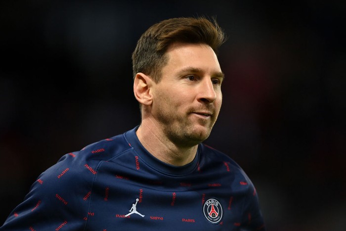 Lionel Messi PARIS, FRANCE - OCTOBER 29: Lionel Messi of Paris Saint-Germain during the Ligue 1 Uber Eats match between Paris Saint Germain and Lille OSC at Parc des Princes on October 29, 2021 in Paris, France. (Photo by Justin Setterfield/Getty Images)