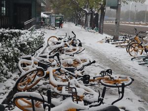 Badai Salju Menghantam Wilayah Utara China