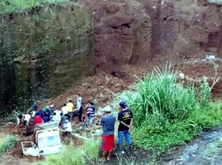 1 Penambang Batu Tewas Tertimbun Longsor di Sukabumi