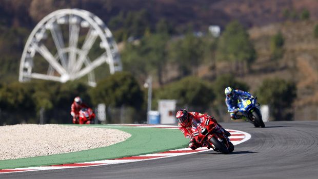 MotoGP - Algarve Grand Prix - The Algarve International Circuit, Portimao, Portugal - November 7, 2021 Ducati Lenovo Team's Francesco Bagnaia in action REUTERS/Marcelo Del Pozo