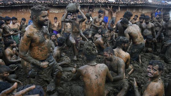 Ada-ada Saja, Aksi Saling Lempar Kotoran Sapi India