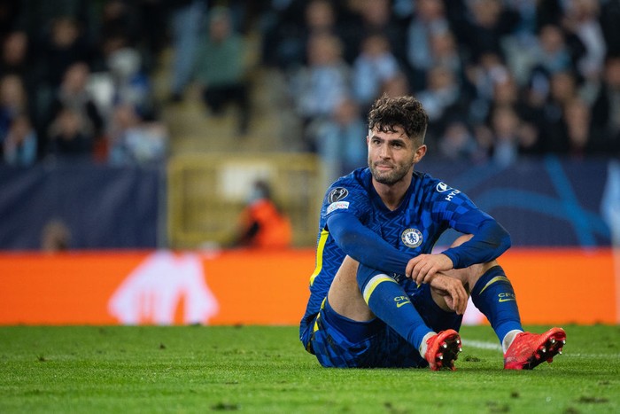 MALMO, SWEDEN - NOVEMBER 02: Christian Pulisic of Chelsea during the UEFA Champions League group H match between Malmo FF and Chelsea FC at Eleda Stadium on November 2, 2021 in Malmo, Sweden. (Photo by David Lidstrom/Getty Images)