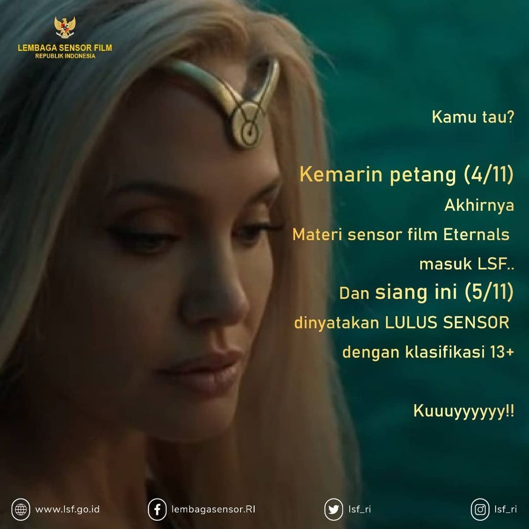 Film Marvel Eternals Segera Tayang di Indonesia