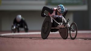 Maria Goreti Pecahkan Rekor Nasional 1500 Meter T54