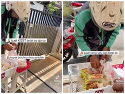 Mulia! Netizen Ini Sediakan Sembako Telur hingga Mie Gratis Bagi Ojol