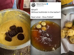 Aneh! Di India, Oreo Dibuat Gorengan Campur Cabe dan Kuah Kari