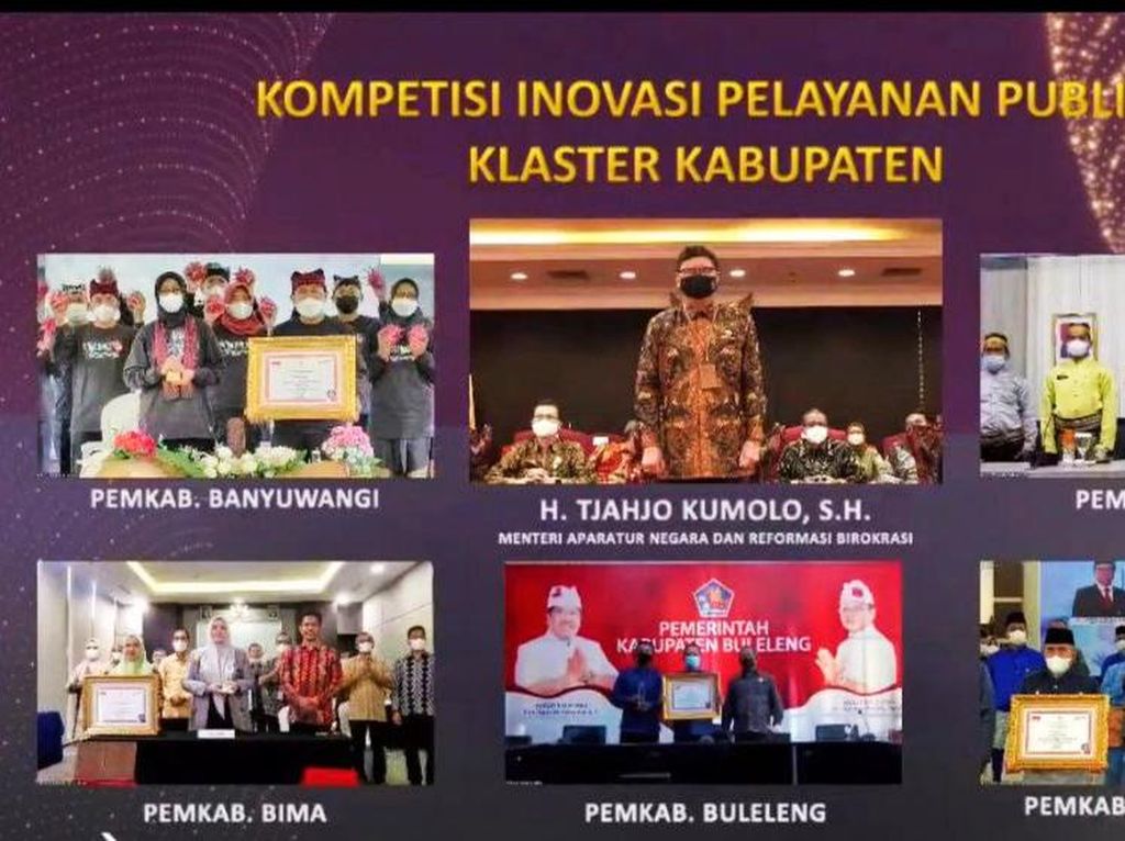 Puting Si Naga Raih Penghargaan TOP 45 Inovasi Pelayanan Publik se-Indonesia