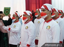 34 Napi Teroris di Lapas Gunung Sindur Bacakan Ikrar Setia NKRI