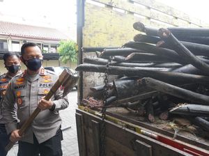 Kawanan Ini Tertangkap Tangan Bongkar 2 Ton Kabel Tanam Milik Telkom