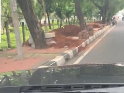 Viral Sumur Resapan di Atas Trotoar Disoal, Wagub DKI Beri Penjelasan