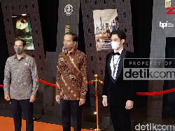 Hadiri FFI 2021 di Hari Pahlawan, Jokowi Cerita Jasa Bapak Perfilman RI
