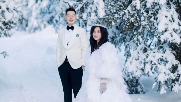 8 Potret Pengantin Viral, Pasangan RI Pertama Nikah di Kutub Utara
