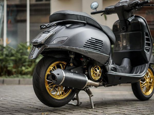 Wujud Vespa Atta Halilintar yang Dimodifikasi Habiskan Rp 75 Juta