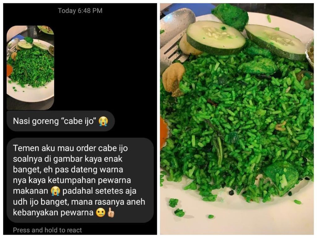 Zonk! Netizen Dapat Nasi Goreng Hulk Padahal Pesan Nasi Goreng Sambal Ijo Zonk! Netizen Dapat Nasi Goreng Hulk Padahal Pesan Nasi Goreng Sambal Ijo