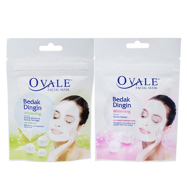 Ovale Facial Mask Bedak Dingin Whitening Ovale Facial Mask Bedak Dingin Whitening/Foto: shopee.co.id