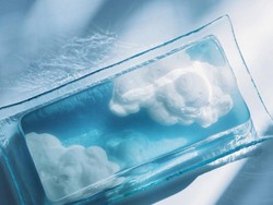 Cantik Banget! Puding Ini Tampil dengan Desain Kristal dan Langit