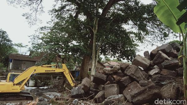 Niatnya Mau Bikin Kolam Renang, Eh Malah Ketemu Arca dan Batu Candi