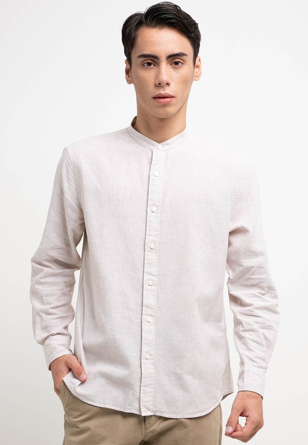 Giordano Men's Linen Shirt