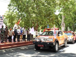 Jelang WSBK, BNPB Luncurkan Gerakan Mobil Masker untuk Warga Lombok