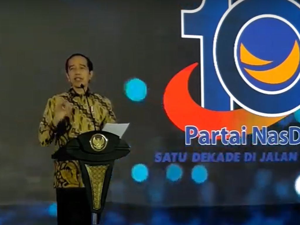 Jokowi Pamer Hasil Hadiri KTT G20-COP26 di HUT NasDem