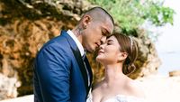 10 Foto Pernikahan Miller Khan dan Farina Rebecca, Digelar di Resort Bali