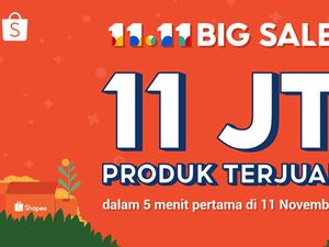 Mantul! 11 Juta Produk Terjual di 5 Menit Pertama Shopee 11.11 Big Sale