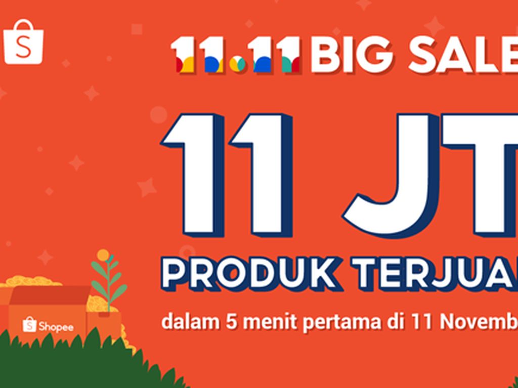 Mantul! 11 Juta Produk Terjual di 5 Menit Pertama Shopee 11.11 Big Sale Mantul! 11 Juta Produk Terjual di 5 Menit Pertama Shopee 11.11 Big Sale