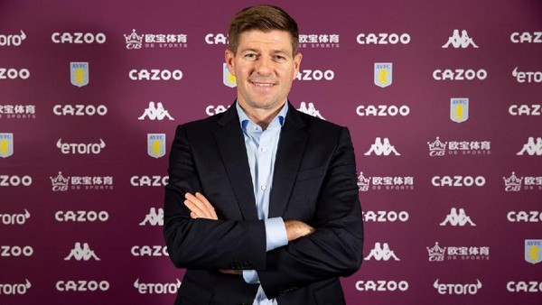 Steven Gerrard Steven Gerrard resmi menjadi manajer baru Aston Villa, Kamis 11 November 2021.