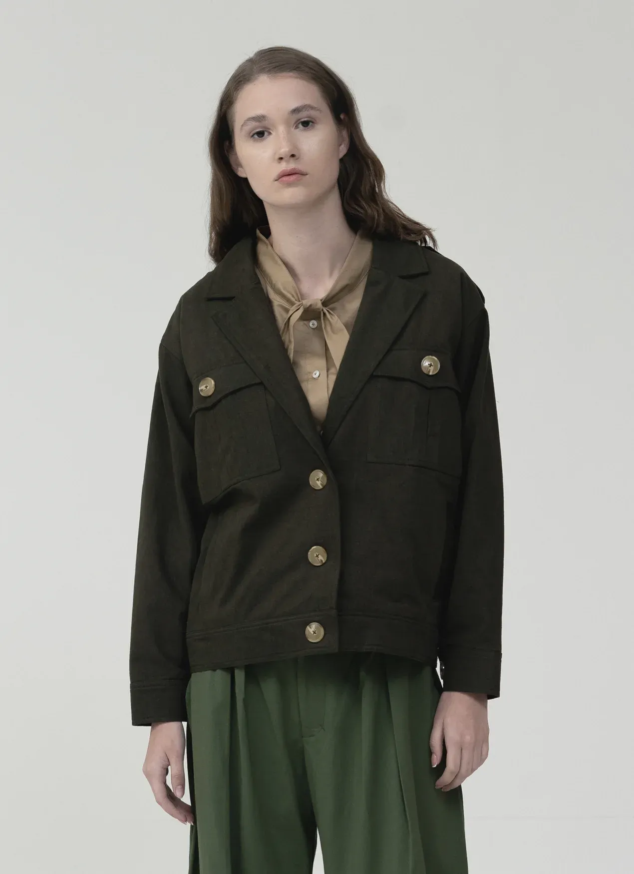 Argyle And Oxford - Batlle Jacket In Nori