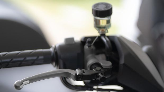 brake fluid Master brake pump motorcycle with brake fluid tank.