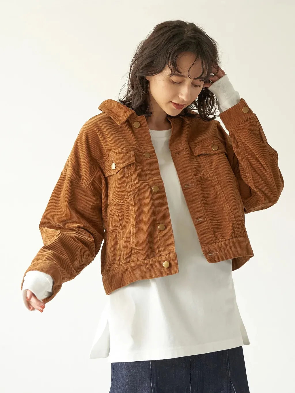 Earth, Music & Ecology - Ava Corduroy Jacket - Camel