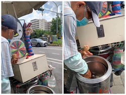 Unik! Penjual Ini Gunakan Roda Undian untuk Tentukan Jumlah Es Krim