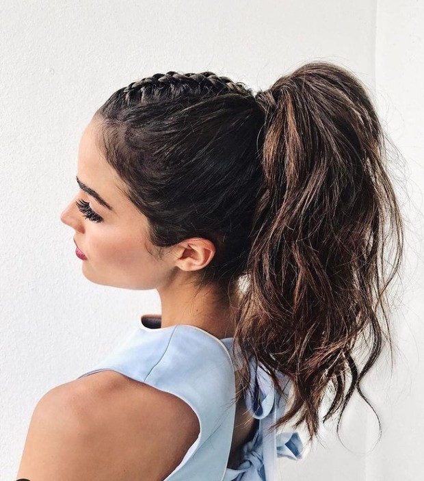 Gaya Rambut Braided “Mohawk” Ponytail./Foto: instagram.com/oliviaculpo Gaya Rambut Braided “Mohawk” Ponytail./Foto: instagram.com/oliviaculpo