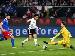 Parade gol Jerman berlanjut. Kali ini gol dicetak oleh Leroy Sane di menit ke-22. Stuart Franklin/Getty Images.