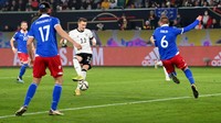 Marco Reus juga menyumbangkan satu gol untuk Jerman di menit ke-23. Franklin/Getty Images.