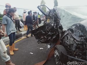 Tabrakan Beruntun di Jalan Yogya-Solo, 4 Pengendara Terluka