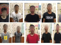 Lempari Warung Saat Konvoi, Belasan Pemuda di Lamongan Diamankan