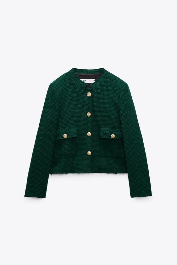 Zara - Jaket Bertekstur Dengan Kancing