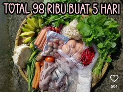 Bagikan Tips Belanja Rp 98 Ribu Buat 5 Hari, Ibu Ini Banjir Pujian