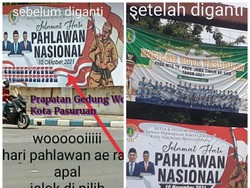 Salah Tulis Bulan dalam Baliho Hari Pahlawan yang Sempat Viral